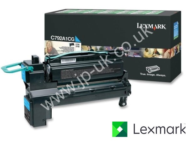 Genuine Lexmark C792A1CG Cyan Toner Cartridge to fit C792DTE Colour Laser Printer