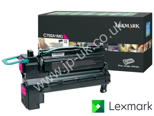 Genuine Lexmark C792A1MG Magenta Toner Cartridge to fit C792 Colour Laser Printer