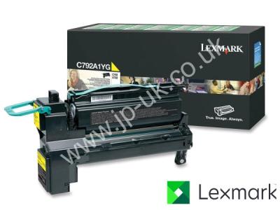 Genuine Lexmark C792A1YG Yellow Toner Cartridge to fit Lexmark Colour Laser Printer