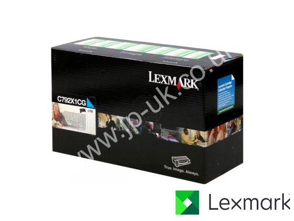Genuine Lexmark C792X1CG Hi-Cap Cyan Toner Cartridge to fit C792 Colour Laser Printer