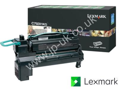 Genuine Lexmark C792X1KG Hi-Cap Black Toner Cartridge to fit Lexmark Colour Laser Printer