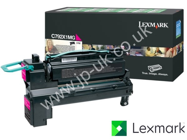 Genuine Lexmark C792X1MG Hi-Cap Magenta Toner Cartridge to fit C792 Colour Laser Printer