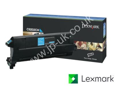 Genuine Lexmark C9202CH Cyan Toner Cartridge to fit Lexmark Colour Laser Printer