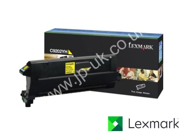 Genuine Lexmark C9202YH Yellow Toner Cartridge to fit C920 Colour Laser Printer