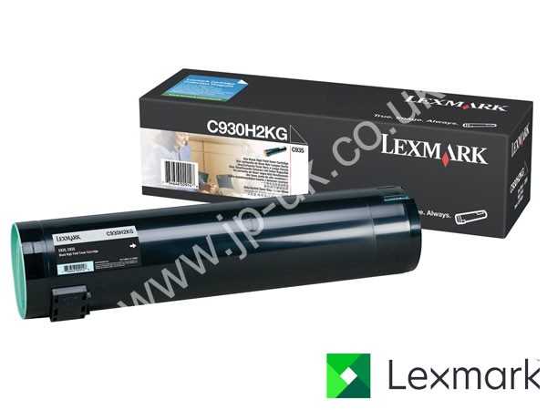 Genuine Lexmark C930H2KG Hi-Cap Black Toner to fit C935HDN Colour Laser Printer