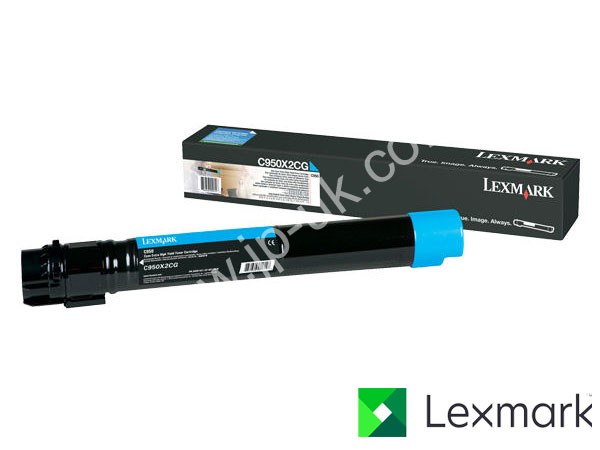 Genuine Lexmark C950X2CG Hi-Cap Cyan Toner to fit C950DE Colour Laser Printer
