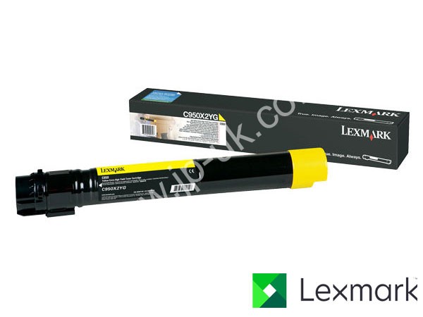 Genuine Lexmark C950X2YG Hi-Cap Yellow Toner to fit C950DE Colour Laser Printer