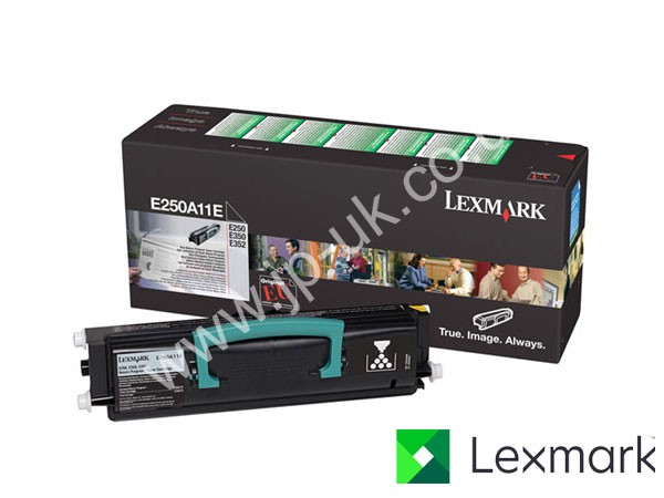 Genuine Lexmark E250A11E Return Program Black Toner Cartridge to fit Mono Laser Mono Laser Printer