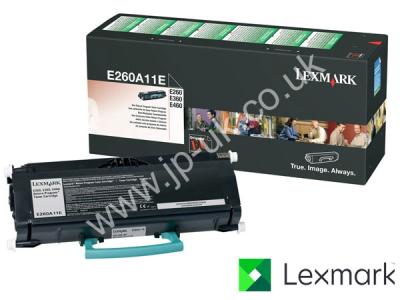 Genuine Lexmark E260A11E Return Program Black Toner Cartridge to fit Lexmark Mono Laser Printer