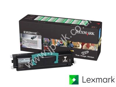 Genuine Lexmark E352H11E Black Toner Cartridge to fit Lexmark Mono Laser Printer