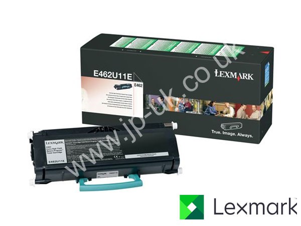 Genuine Lexmark E462U11E Extra Hi-Cap Black Toner to fit E462 Mono Laser Printer