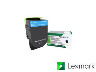 Genuine Lexmark 71B2HC0 Return Program Hi-Cap Cyan Toner Cartridge to fit Lexmark Colour Laser Printer