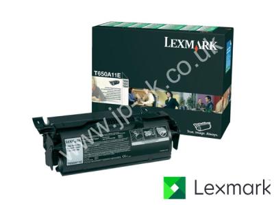 Genuine Lexmark T650A11E Return Program Black Toner Cartridge to fit Lexmark Mono Laser Printer