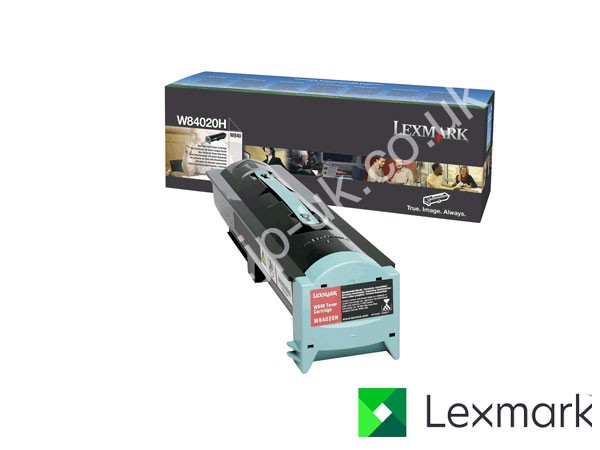 Genuine Lexmark W84020H Hi-Cap Black Toner Cartridge to fit W840N Mono Laser Printer