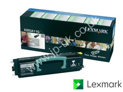 Genuine Lexmark X203A11G Black Toner Cartridge to fit Lexmark Mono Laser Printer