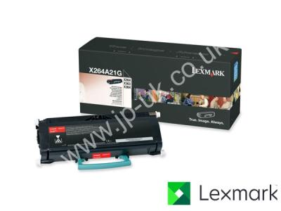 Genuine Lexmark X264A21G Black Toner Cartridge to fit Lexmark Mono Laser Printer