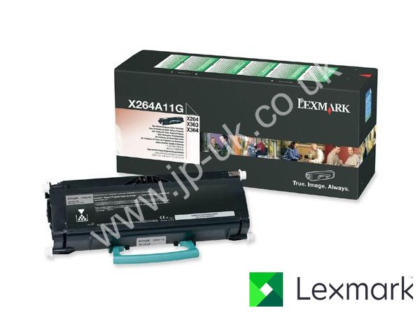 Genuine Lexmark X463A11G Return Program Black Toner Cartridge to fit X464 Mono Laser Printer