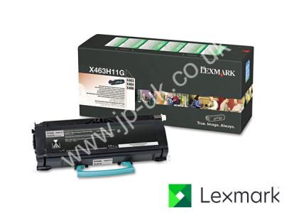 Genuine Lexmark X463H11G Hi-Cap Return Program Black Toner Cartridge to fit Lexmark Mono Laser Printer
