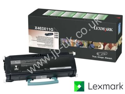 Genuine Lexmark X463X11G Return Program Extra Hi-Cap Black Toner to fit Lexmark Mono Laser Printer