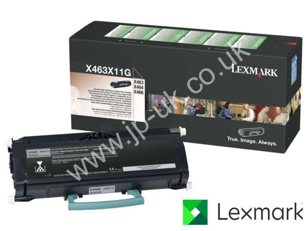 Genuine Lexmark X463X11G Return Program Extra Hi-Cap Black Toner to fit X464 Mono Laser Printer
