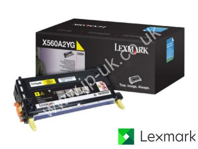 Genuine Lexmark X560A2YG Yellow Toner Cartridge to fit Lexmark Colour Laser Printer