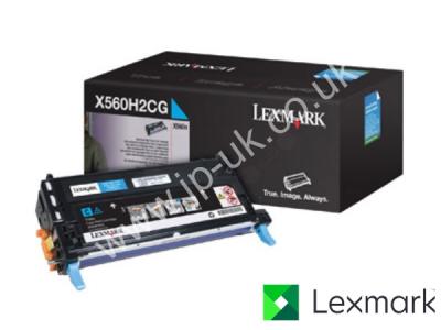 Genuine Lexmark X560H2CG Hi-Cap Cyan Toner to fit Lexmark Colour Laser Printer