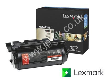 Genuine Lexmark X644A21E Black Toner Cartridge to fit Lexmark Mono Laser Printer