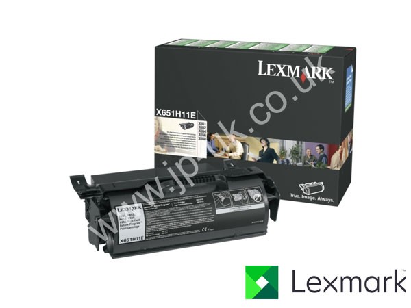 Genuine Lexmark X651H11E Return Program Hi-Cap Black Toner Cartridge to fit X651DE Mono Laser Printer