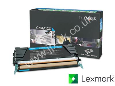 Genuine Lexmark X748H1CG Hi-Cap Cyan Toner to fit Lexmark Colour Laser Printer