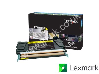 Genuine Lexmark X748H1YG Hi-Cap Yellow Toner to fit Lexmark Colour Laser Printer