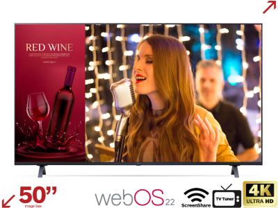 LG 50UN640S 50" 4K Smart Commercial Signage TV with webOS 22.0 and Screen Share