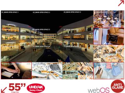 LG 55VSH7J 55” 0.44mm Bezel Smart Hi-Bright Video Wall Display with webOS