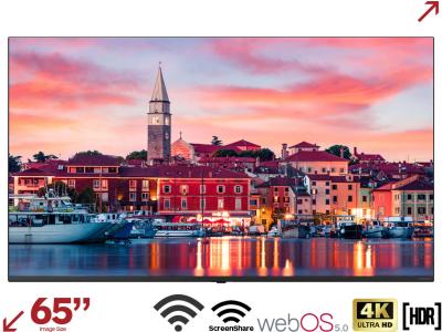 LG 65UR762H 65" Pro:Centric Smart 4K Commercial IPTV with webOS 5 and Screen Share