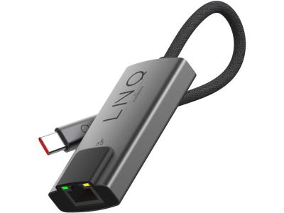 LINQ LQ48023 USB-C to 2.5Gbe Gigabit Ethernet Adapter - Grey