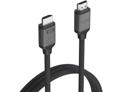 LINQ LQ48027 2m HDMI to HDMI 8K 60Hz 48Gbps Cable - Black