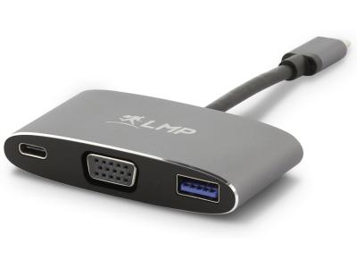 LMP 15951 USB-C to 3-Port Adapter with VGA - Space Grey
