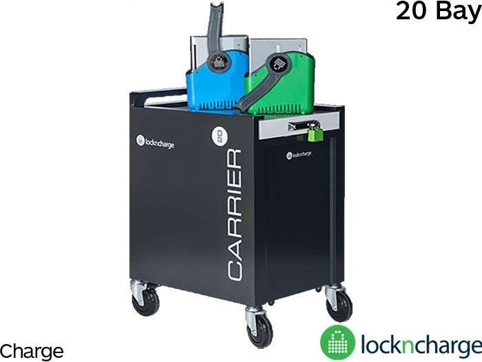 LocknCharge Carrier 20 Cart™ - 20 Bay Store and Charge for iPads / Tablets / Chromebooks - LNC10391