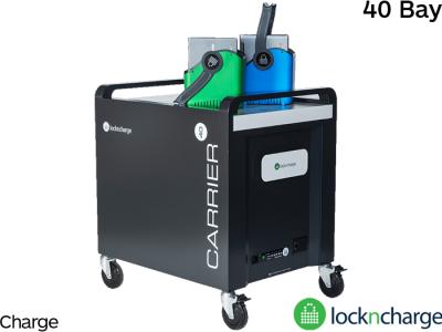 LocknCharge Carrier 40 Cart™ - 40 Bay Store and Charge for iPads / Tablets / Chromebooks - LNC10394