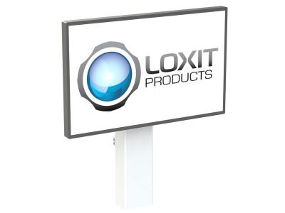 Loxit 8433 Mono Fixed Height Wall to Floor Screen Mount