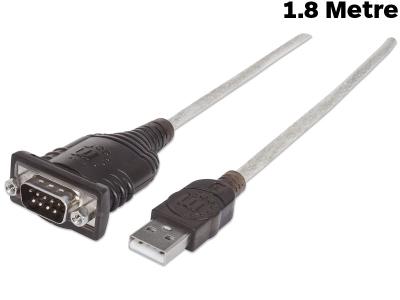 Manhattan 1.8 Metre USB to Serial Converter Cable - 151849 