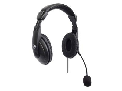 Manhattan 179843 Over-Ear Stereo USB Headset
