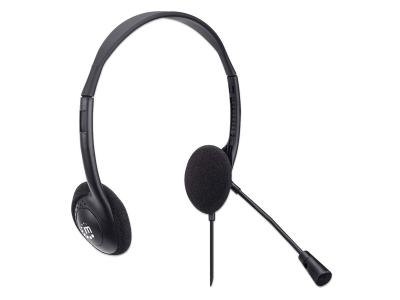 Manhattan 179850 On-Ear Stereo USB Headset 