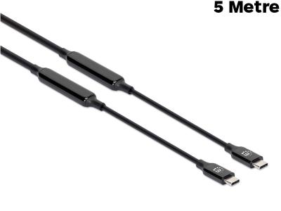 Manhattan 5 Metre Active USB-C 3.2 Cable - 355971 