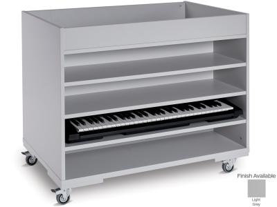 Monarch EF6010 Double Sided Music Keyboard Storage Unit with 4 Shelves Each Side