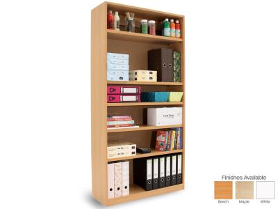 Monarch MEQ1800BC Open Bookcase with 1 Fixed and 4 Adjustable Shelves