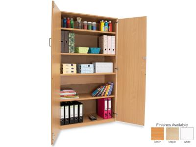 Monarch MEQ1800C Stock Cupboard with 1 Fixed and 4 Adjustable Shelves and Lockable Doors