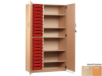 Monarch MEQ20C/5S 20 Tray Single Tray Storage Cupboard with Lockable Full Doors