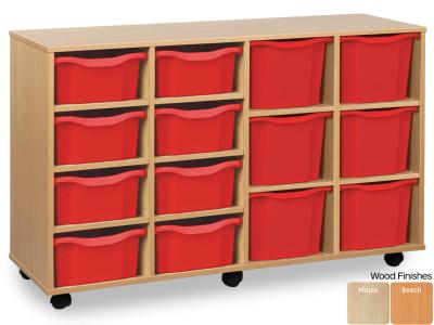 Monarch MEQ5030 14 Tray Variety Tray Storage Unit with 8 Double, and 6 Triple Trays