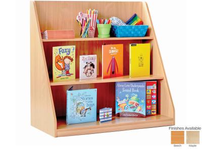 Monarch MEQ6LU Single Sided Static Book Library Storage Unit with 3 Fixed Shelves