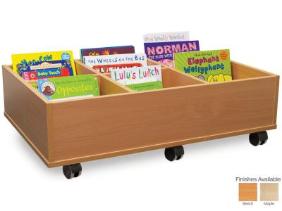 Monarch MEQKB6M 6 Bay Mobile Kinderbox Book Storage Unit with Wheels